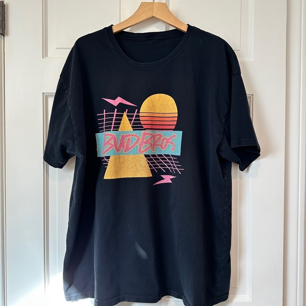 Vintage bud bros surfer tee